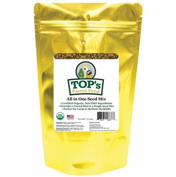 TOP's Parrot Food All In One Seed Mix Medium/Large parrots 453 gram